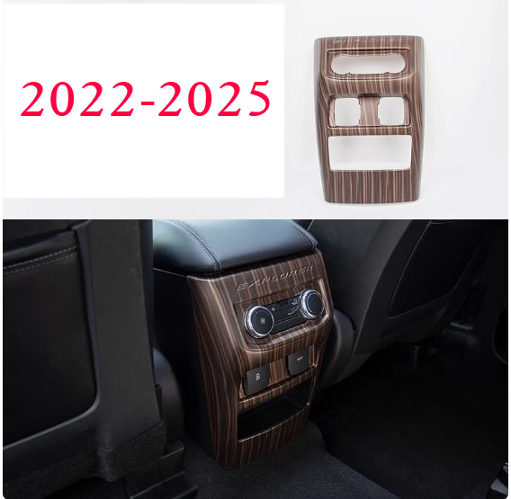 Ốp điều chỉnh điều hòa sau Ford Explorer vân gỗ