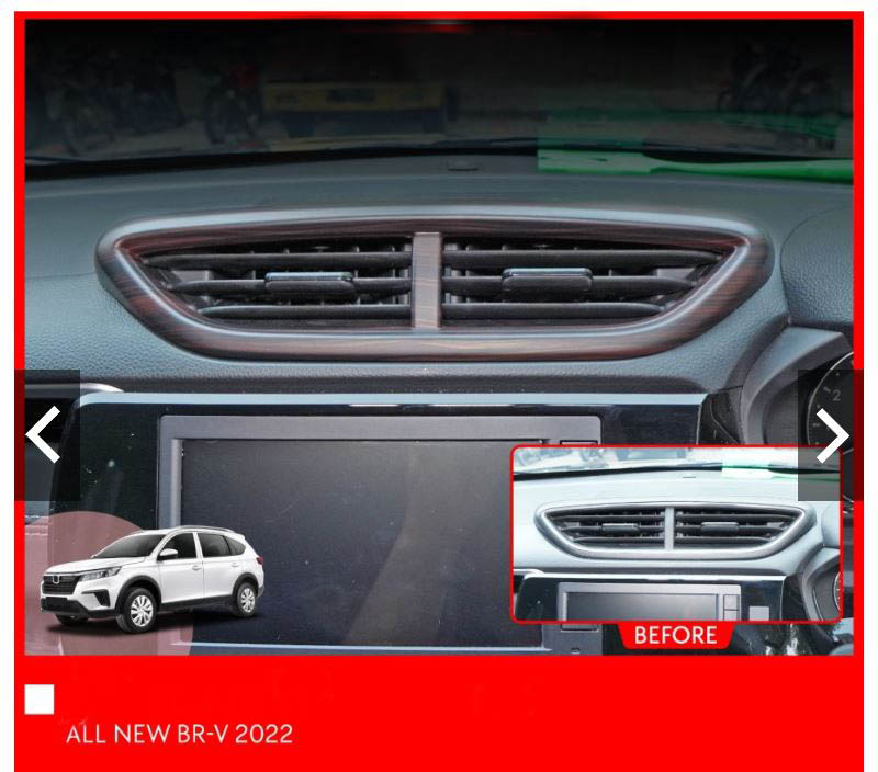ốp vân gỗ bảng thông gió honda brv