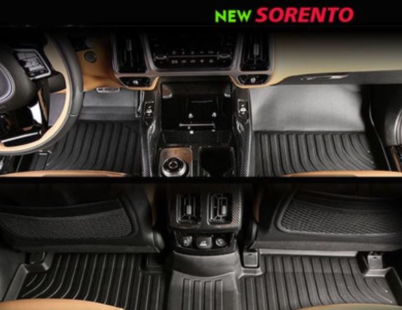 Thảm Lót Sàn TPV Cao Cấp Kia Sorento 2021 (3 hàng ghế)