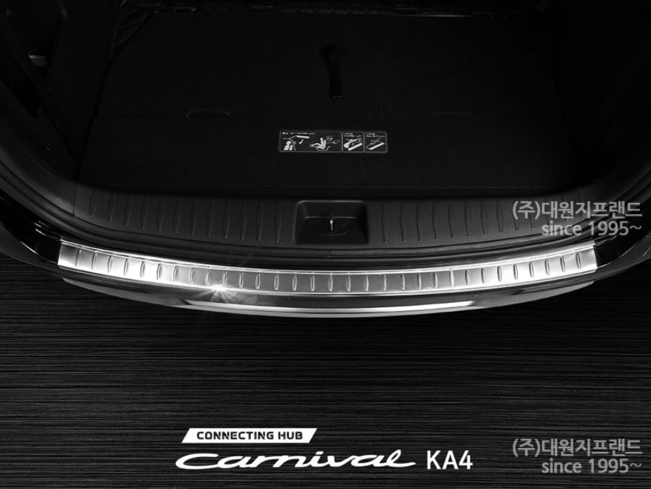 Ốp chống xước cốp ngoài kia carnival