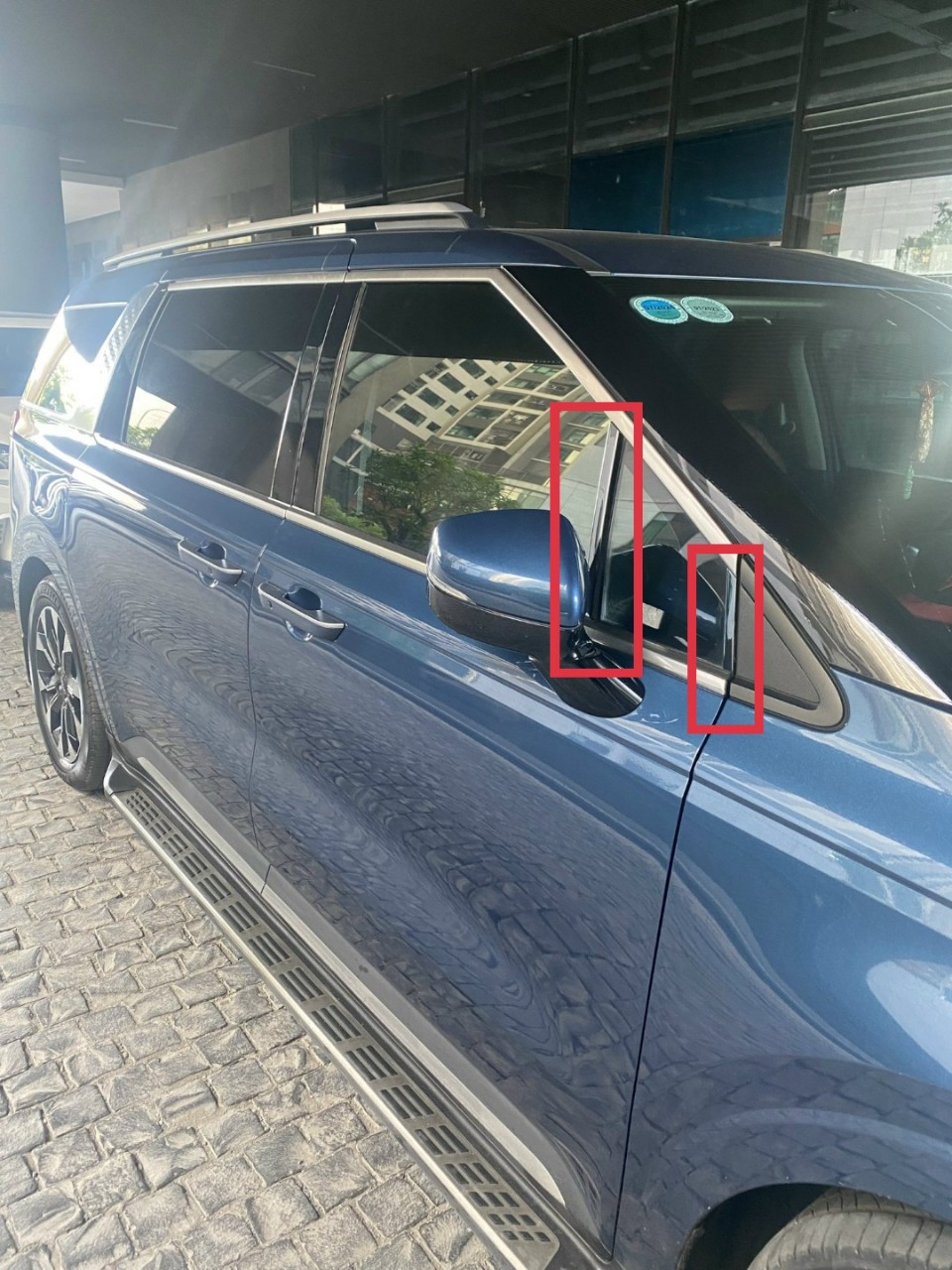 Viền kính chính hãng korea kia carnival 14 chi tiết